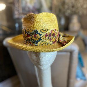 Vintage Knox NY Montego Planter tan fabric fedora hat